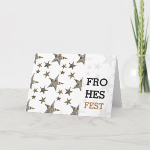 Tarjeta Festiva Moderne Sternen Karte