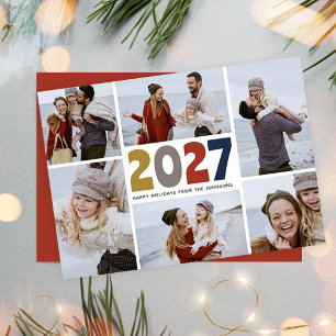 Tarjeta Festiva Moderno 2021 Fiesta Año Nuevo 6 fotos
