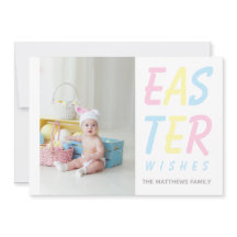 Moderno Deseos De Pascua Pastel Foto Personalizada