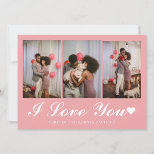 Tarjeta Festiva Moderno día de San Valentín de amor simple pareja 