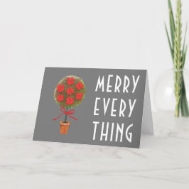 Tarjeta Festiva Moderno Feliz Todo Navidades de actualidad