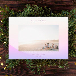 Tarjeta Festiva Moderno Gradiente suave minimalismo Navidades feli