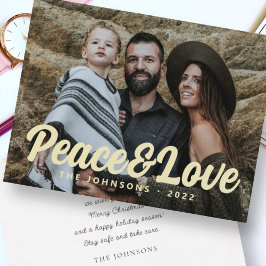 Tarjeta Festiva Moderno guión cursivo simple Saludo Foto de famili