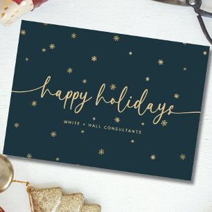 Tarjeta Festiva Moderno Minimalista Feliz Festivales Script Busine