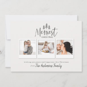 Tarjeta Festiva moderno minimo rústico multifoto