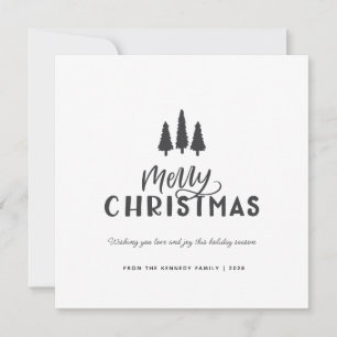 Tarjeta Festiva Moderno Navidades minimalistas rústicos y elegante