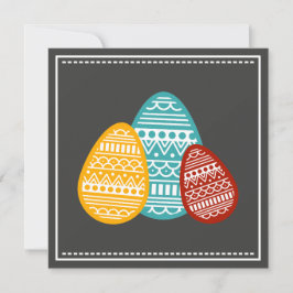 Tarjeta Festiva Moderno Personalizado de Huevos de Pascua saluda M