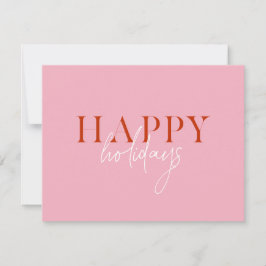 Tarjeta Festiva Moderno Retro Brillante Rosa Colorido Script Foto