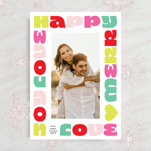 Tarjeta Festiva moderno y colorido Foto de navidades