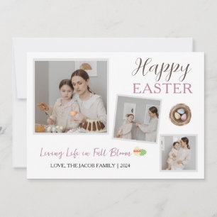 Tarjeta Festiva Moderno y elegante guión de bendición de Pascua 3