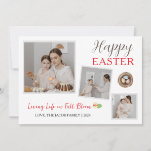 Tarjeta Festiva Moderno y elegante guión de bendición de Pascua 3 