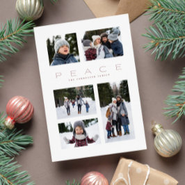 Tarjeta Festiva Moderno y mínimo 5 Navidades de fotografía