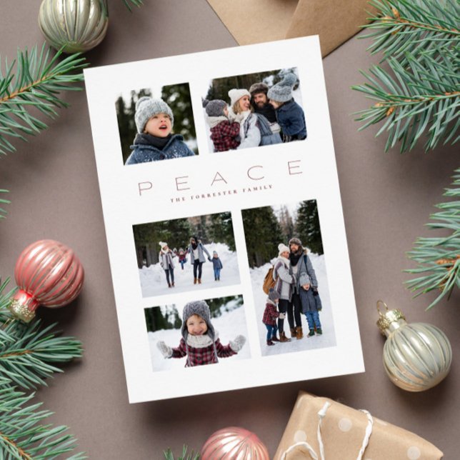 Tarjeta Festiva Moderno y mínimo 5 Navidades de fotografía (Subido por el creador)