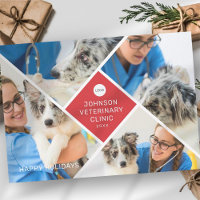 Moderno y sencillo negocio de cuatro fotos y logot