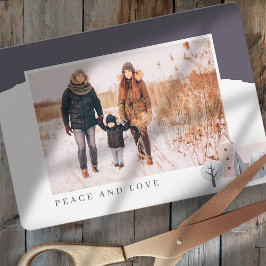 Tarjeta Festiva Modernos Navidades de cabaña nórdica