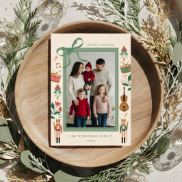 Tarjeta Festiva Modernos Navidades de desnucleadores doblan el mar