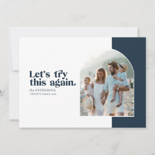 Tarjeta Festiva Modernos probemos esto de nuevo Navidades modernos