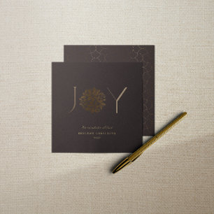 Tarjeta Festiva Modernos y elegantes Navidades corporativos JOY