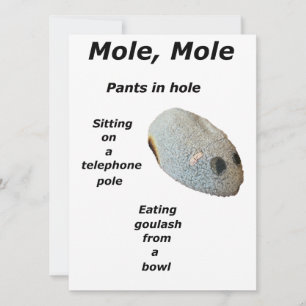 Tarjeta Festiva Mole, Poster Mole