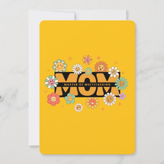 Tarjeta Festiva MOM : Colección del Día de la Madre 3 (Anverso)