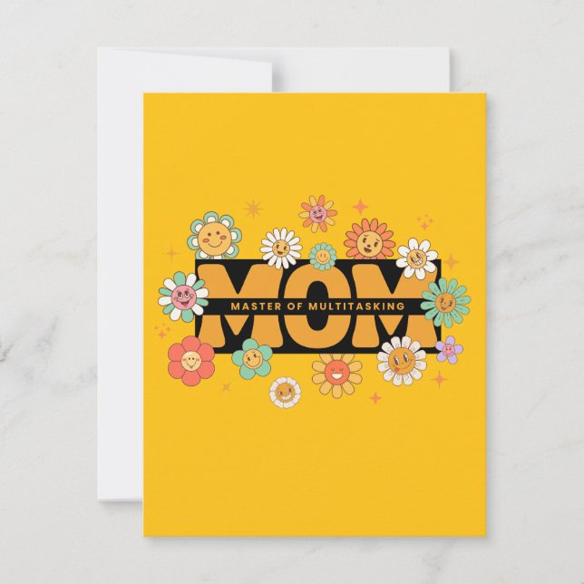 Tarjeta Festiva MOM : Colección del Día de la Madre 3 (Anverso)