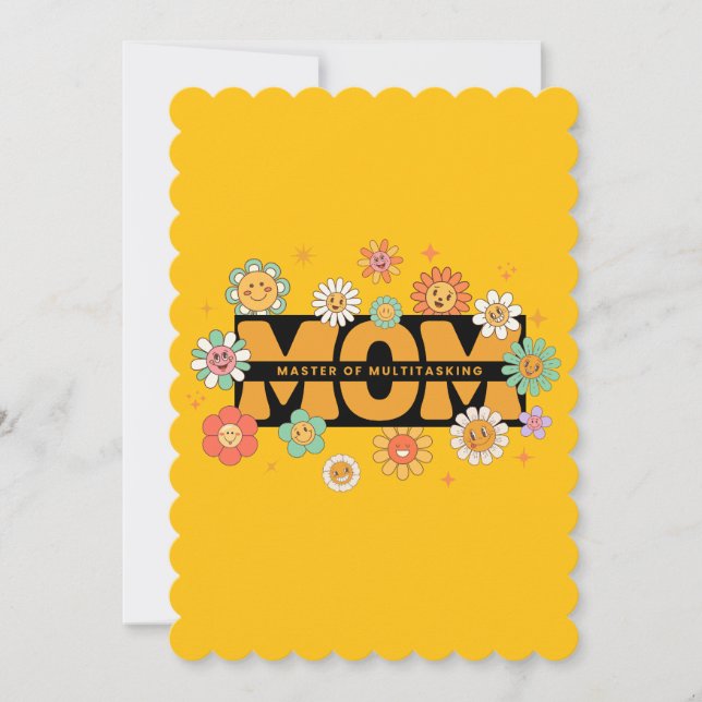 Tarjeta Festiva MOM : Colección del Día de la Madre 3 (Anverso)