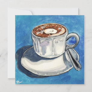 Tarjeta Festiva Momento del café #01 
