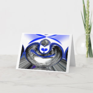 Tarjeta Festiva Momento helado azul