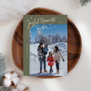 Tarjeta Festiva Momentos alegres juntos, Navidades sabios. Foto