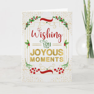 Tarjeta Festiva Momentos de alegría y placeres sencillos