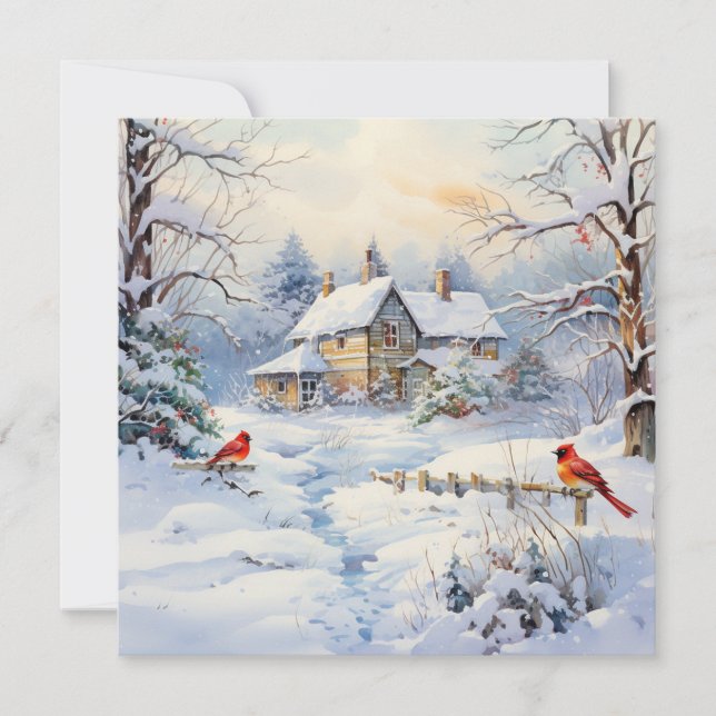 Tarjeta Festiva Momentos mágicos para los Navidades (Anverso)