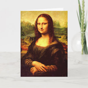 Tarjeta Festiva Mona Lisa