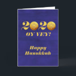 Tarjeta Festiva Moneda divertida de Hanukkah Oy Vey 2020 Gelt<br><div class="desc">Este diseño fue creado a partir de mi pintura de acrílico fluido única. Puede personalizarse haciendo clic en el botón personalizar y cambiando el nombre, las iniciales o las palabras. También puede cambiar el color y estilo del texto o eliminar el texto para un diseño de sólo imagen. Contáctame en...</div>