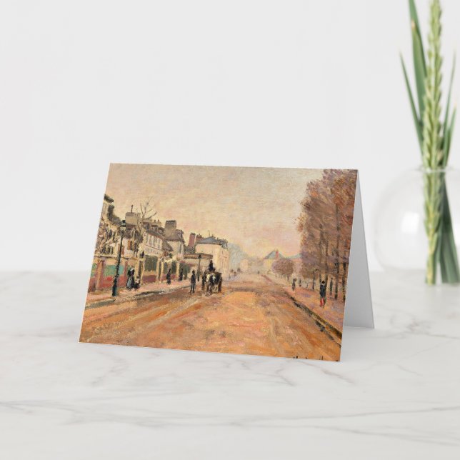 Tarjeta Festiva Monet - Boulevard Heloise, Argenteuil, (Anverso)