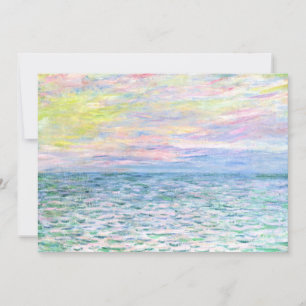 Tarjeta Festiva Monet - Sunset en Pourville, arte