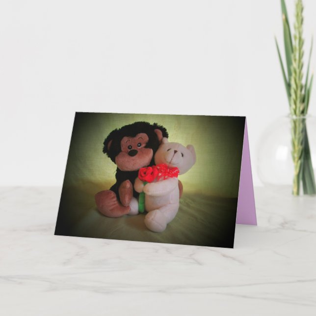 Tarjeta Festiva Monkeying alrededor, sea los míos (Anverso)