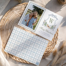 Monograma de acuarela Escudo inicial de nucracker