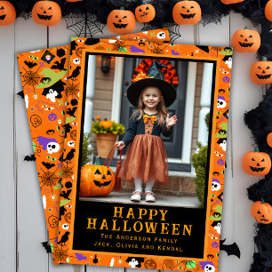 Tarjeta Festiva Monster Mash-Up Personalizado de Halloween