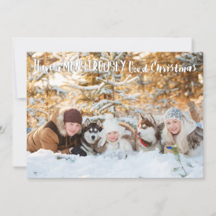 Tarjeta Festiva Monstrousco Navidades Yeti Photo