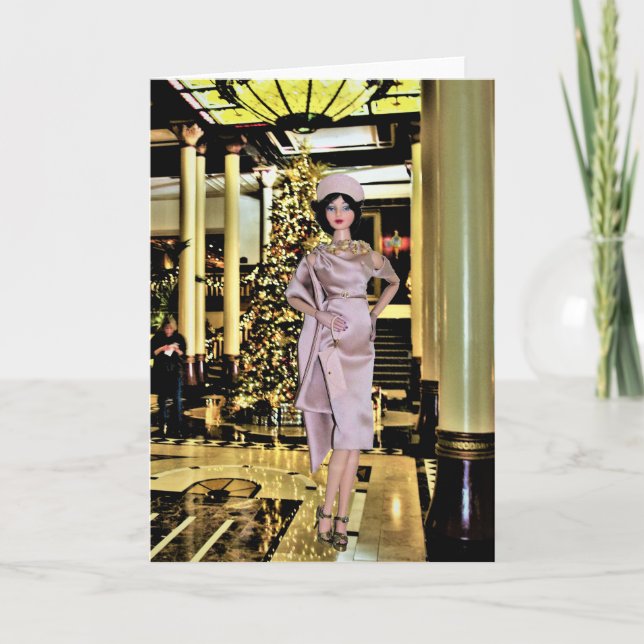 Tarjeta Festiva Montaje fotográfico original #3ZC (Anverso)