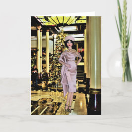 Tarjeta Festiva Montaje fotográfico original #3ZC