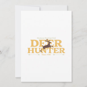 Tarjeta Festiva Montana Deer Hunting Club