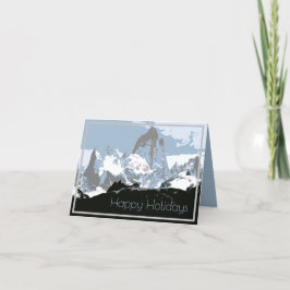 Tarjeta Festiva Montaña Mount Fitzroy, Patagonia, Argentina