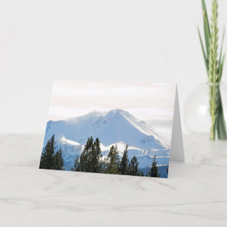 Tarjeta Festiva Montaña nevada