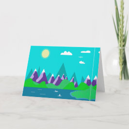 Tarjeta Festiva Montañas de hielo