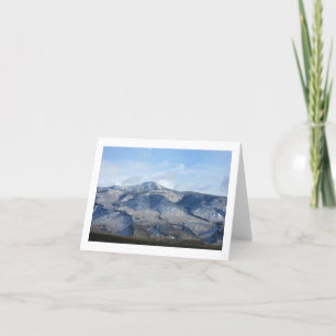 Tarjeta Festiva Montañas de Sacramento después de la nieve