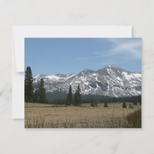 Tarjeta Festiva Montañas Sierra Nevada I desde Yosemite