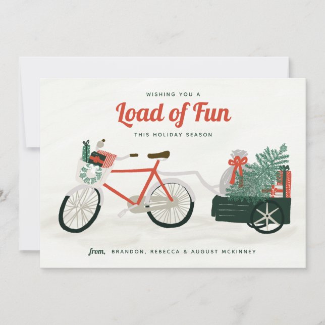 Tarjeta Festiva Montones de diversión de vacaciones (Anverso)