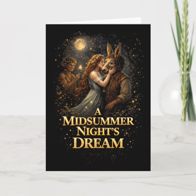 Tarjeta Festiva Moonlit Enchantment (Anverso)