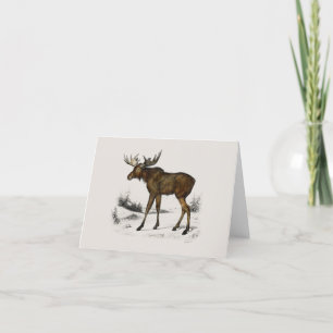 Tarjeta Festiva Moose
